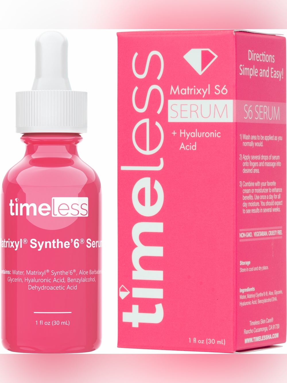 Timeless Matrixyl S6 + Hyaluronic Acid Serum -